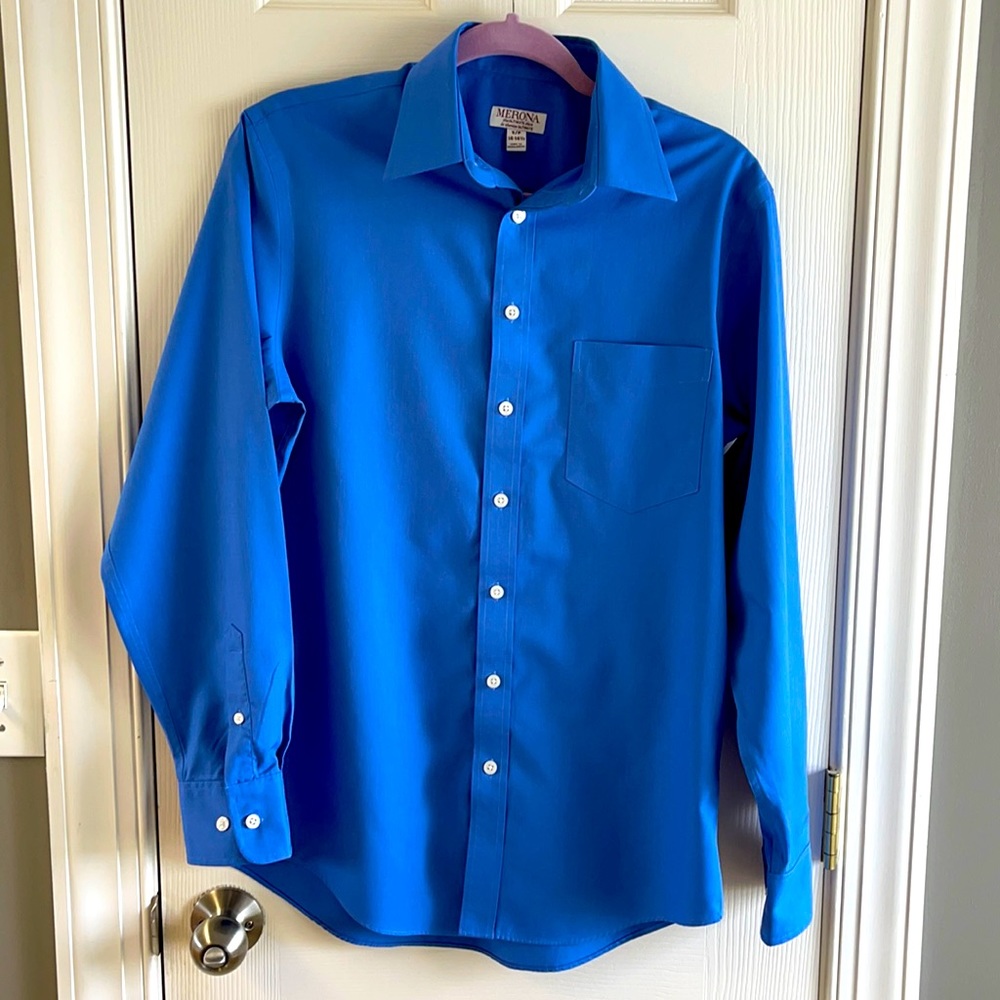 Merona Men's Long Sleeve Button Down Dress Shirt